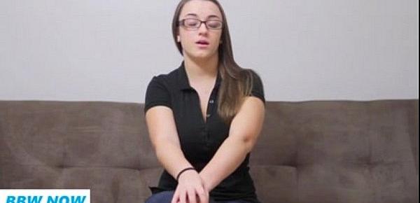  Chubby Teen PAWG in Jeans with Big Tits and Glasses